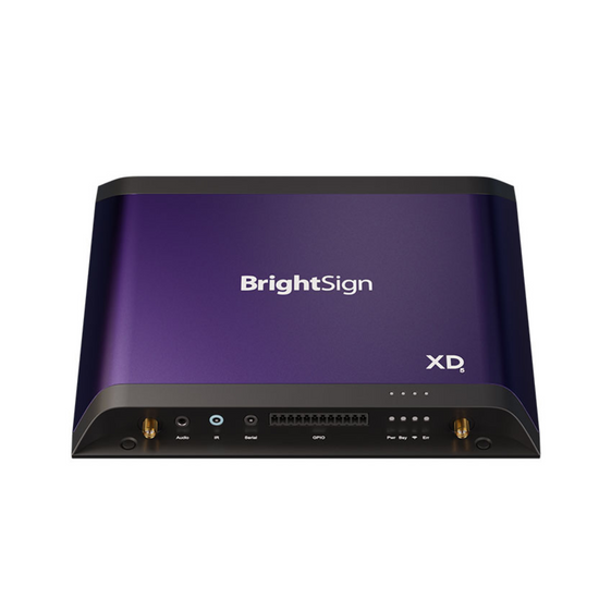 BrightSign XD1035 Enterprise + Experience Player – BrightSign Australia